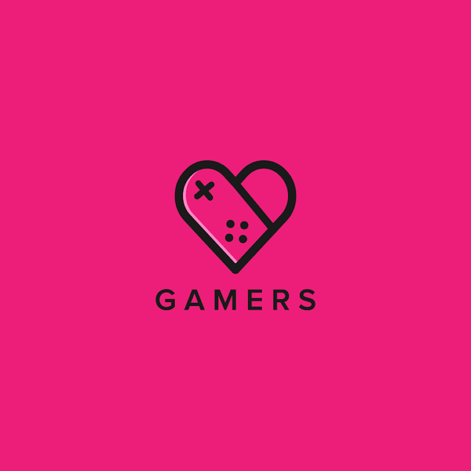 Logo design for gamer dating app