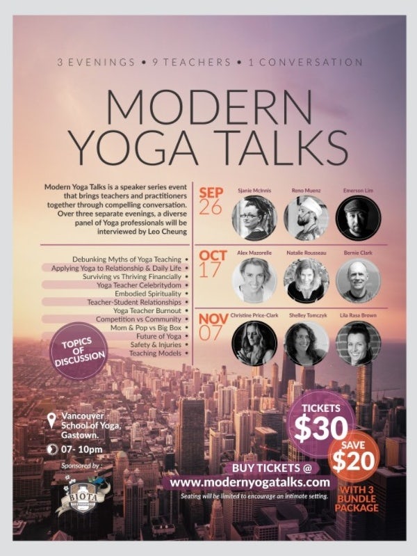 Yoga Talks poster mockup
