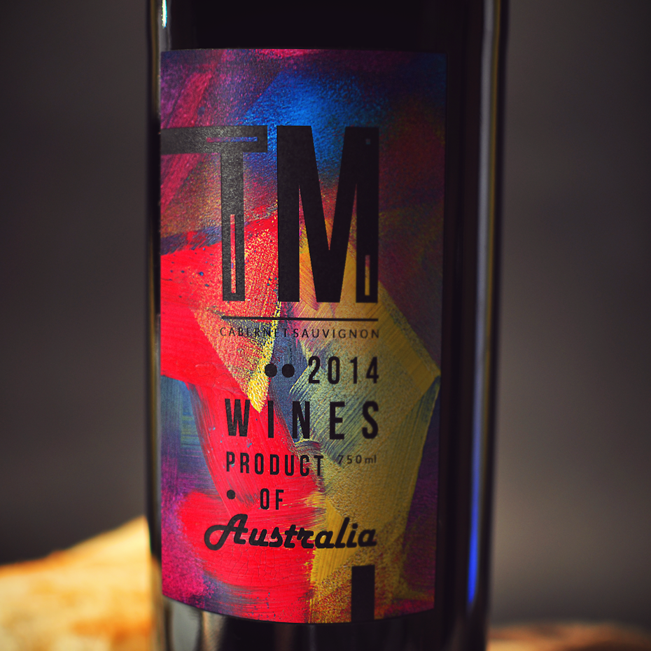 Bold label design for ™ Wines