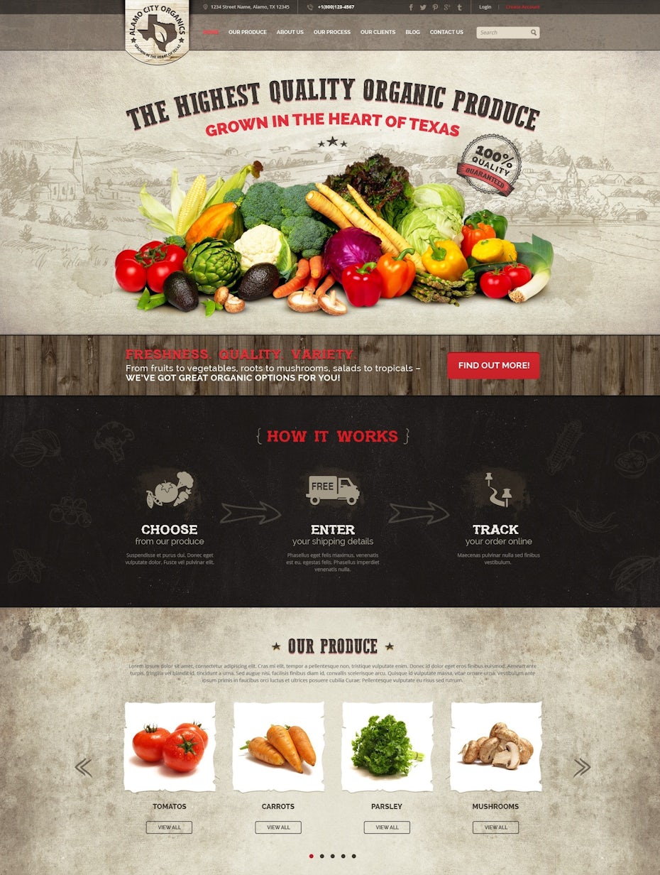 logo arrangement on web page