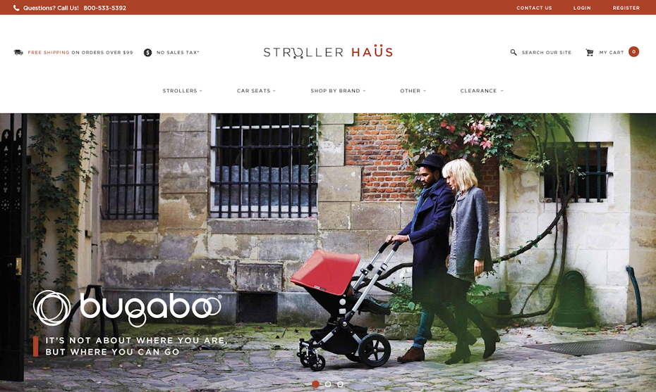 Bugaboo website design