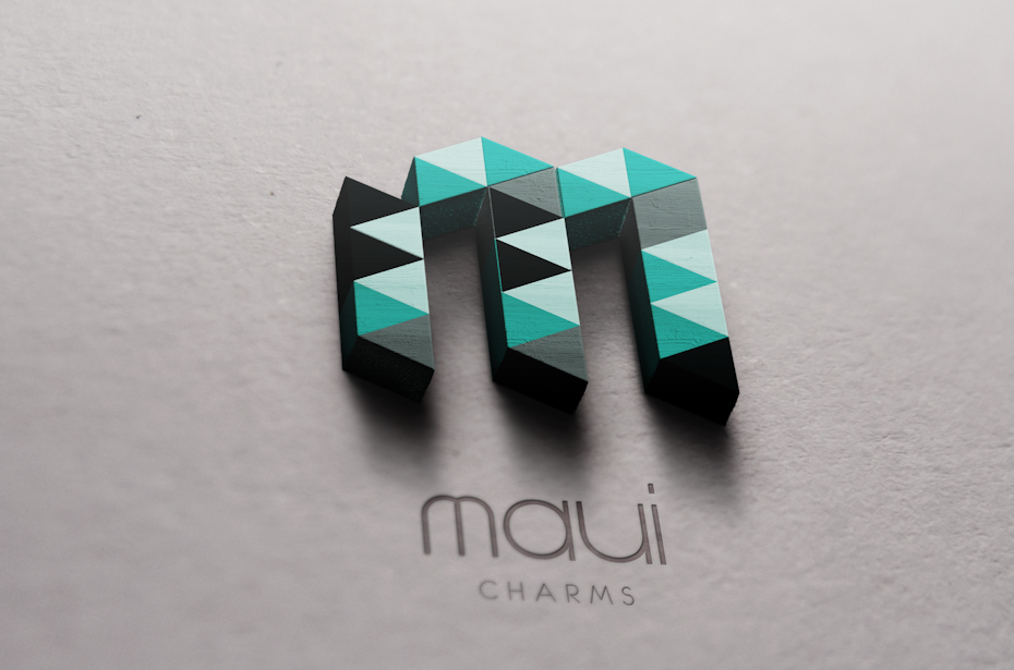 3D charms logo design