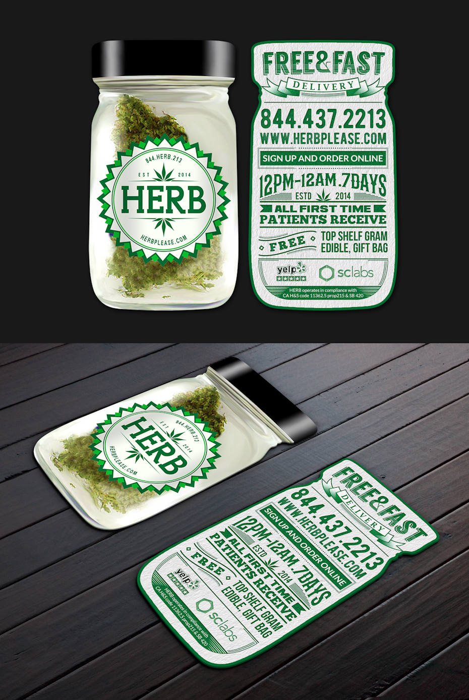 Herb business card
