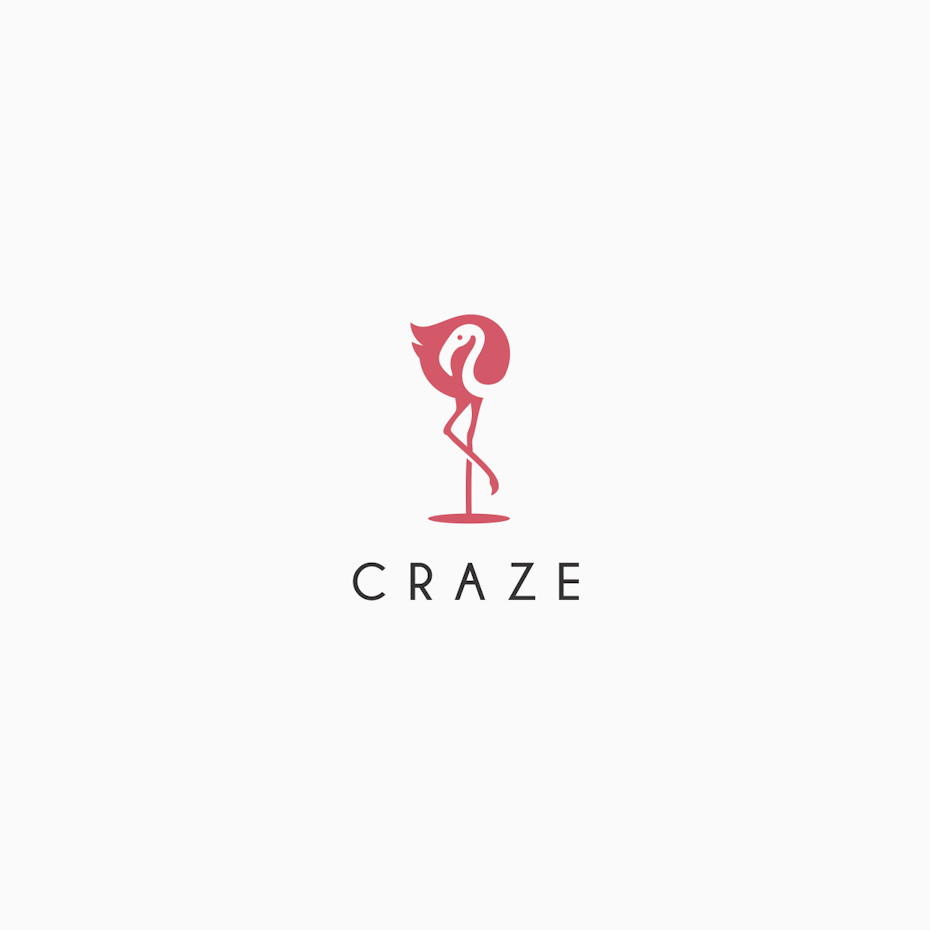 A logo design using negative space