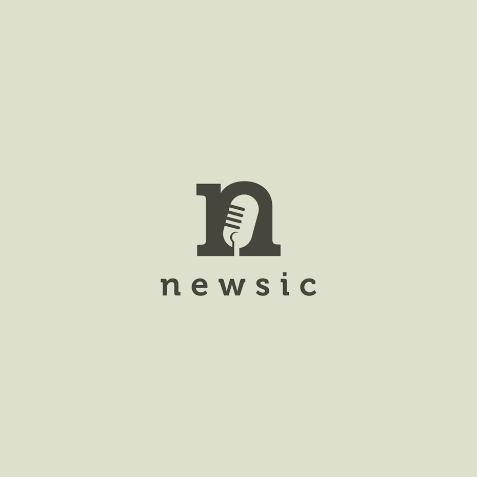 A logo design using negative space