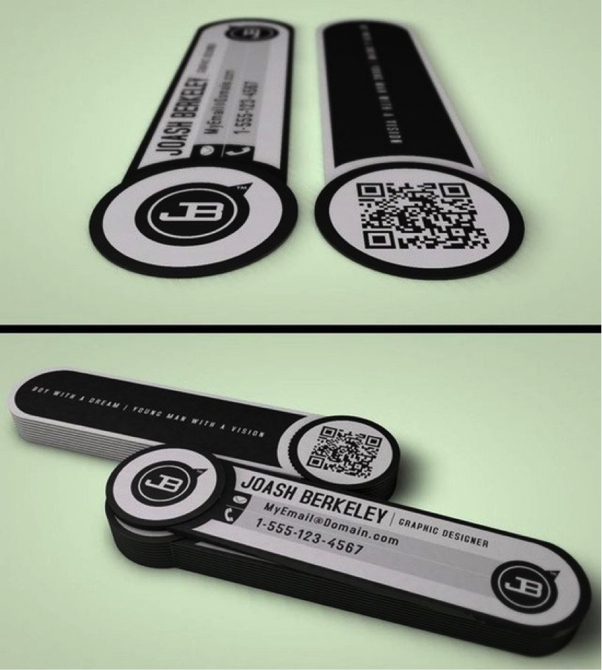 Interesting business card shape