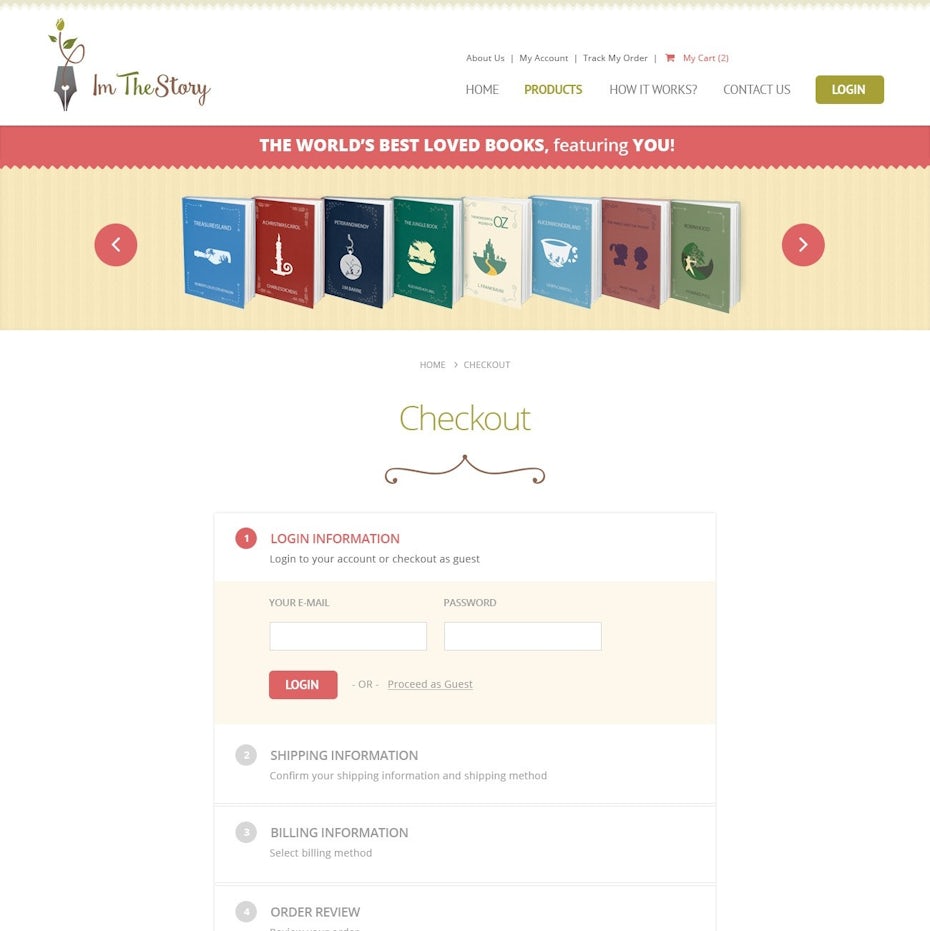 I’m The Story website design