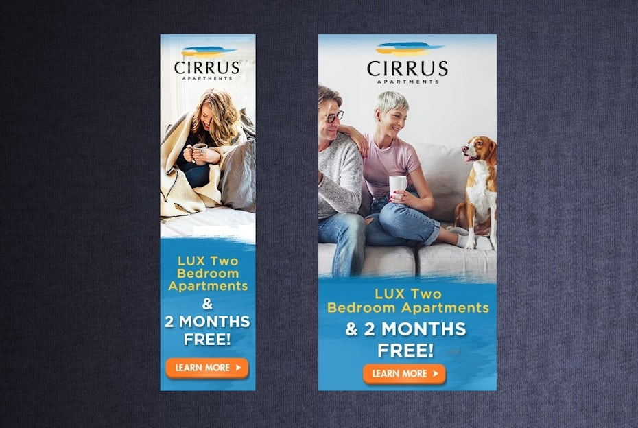Cirrus Apartments banner ad design