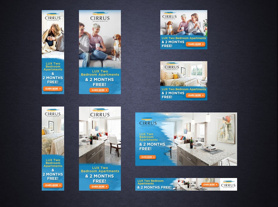 Cirrus Apartments banner ad design