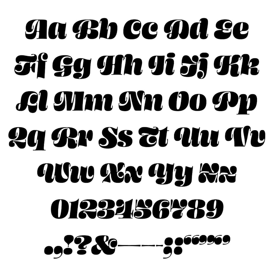 High contrast font