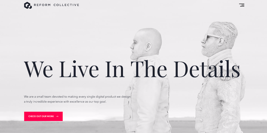 Reform Collective web design