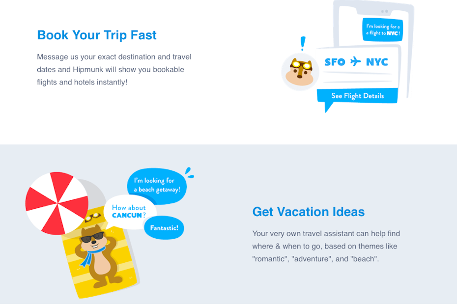 Hipmunk web design