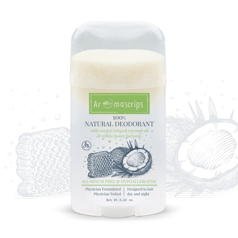 Natural Deodorant packaging