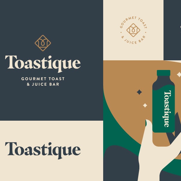 Branding for a toast and juice bar