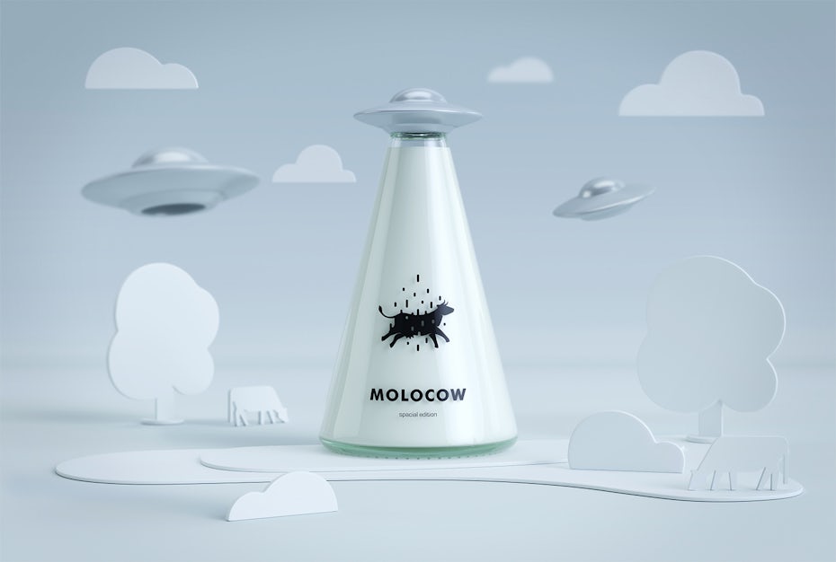 Cow alien design