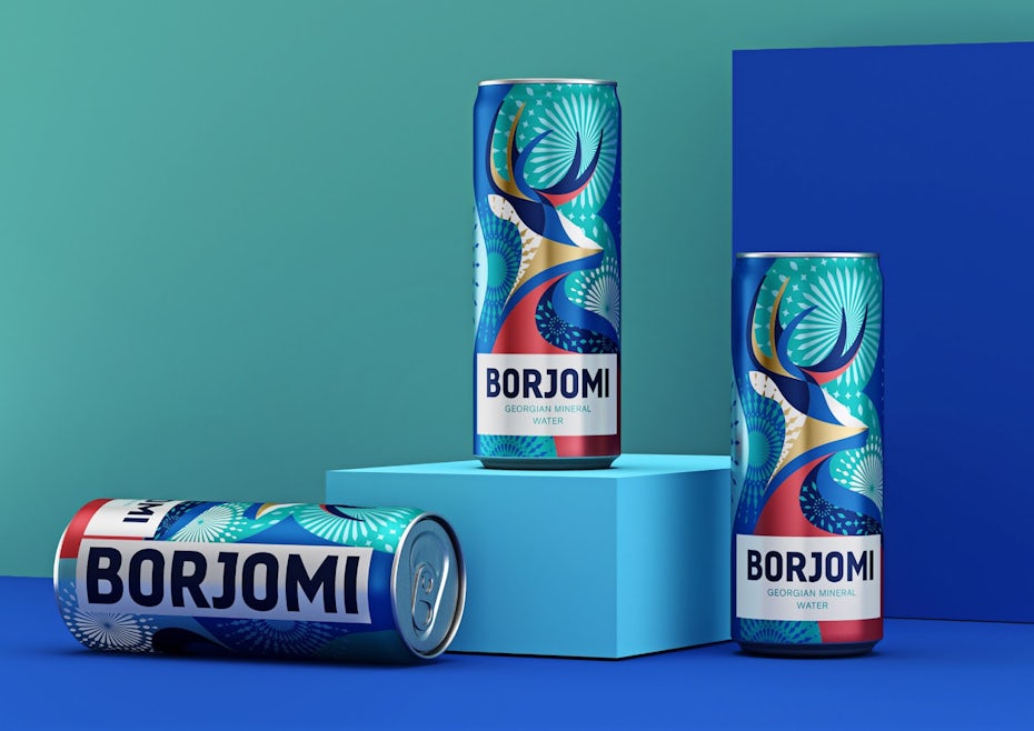 Borjomi Mineral Water pattern design