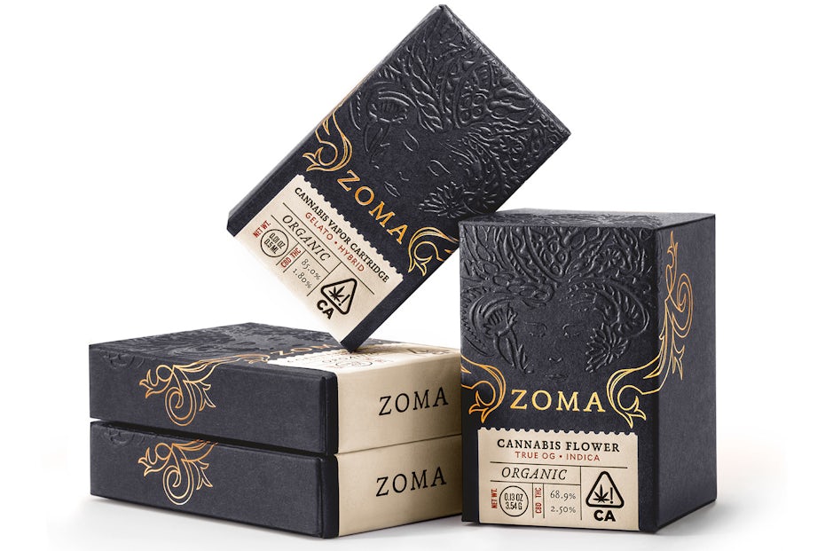 Zoma Cannabis sophisticated packaging