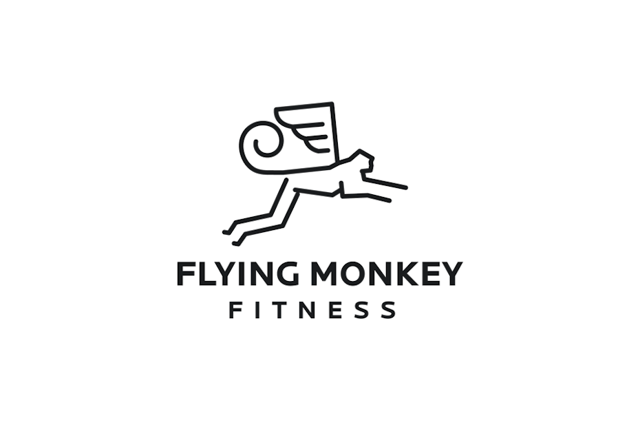 Monkey mid leap