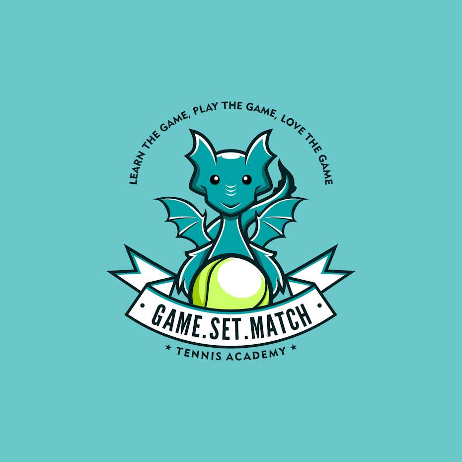Dragon tennis logo