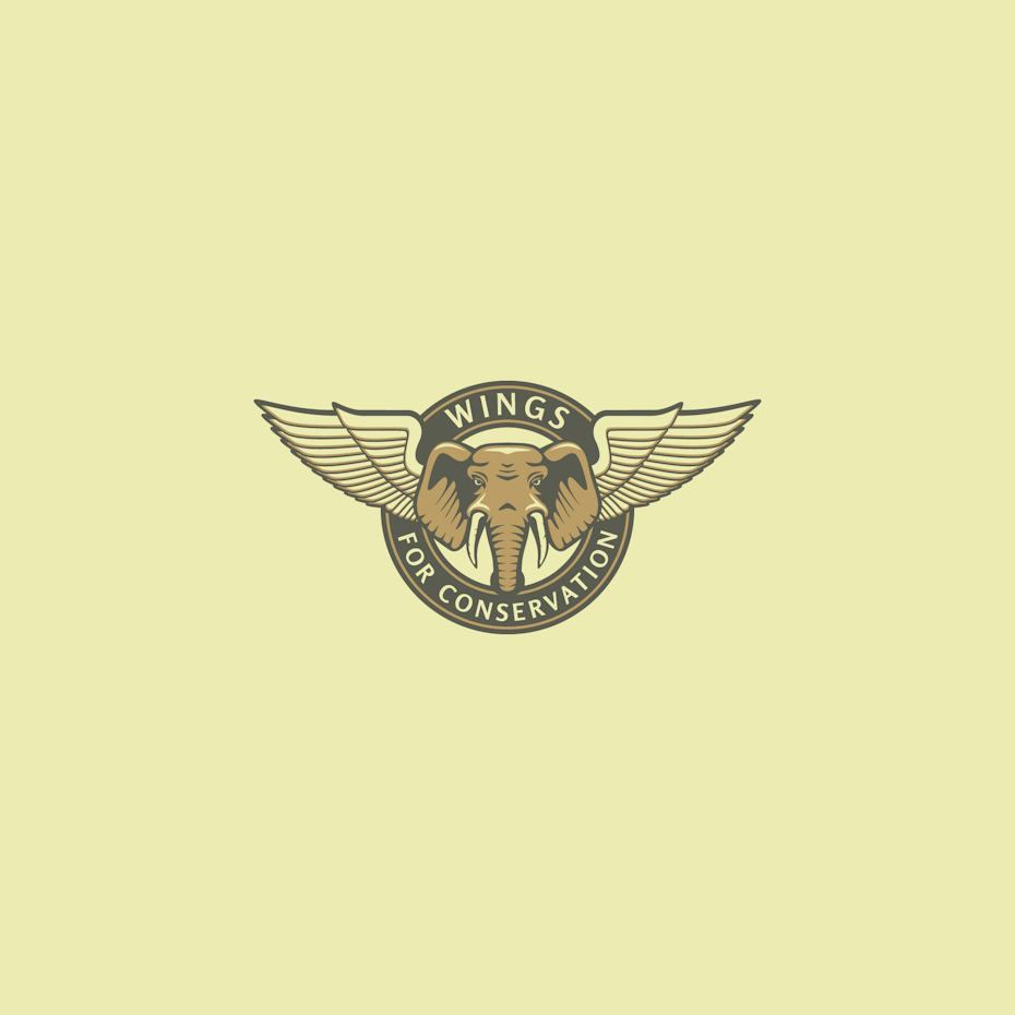 Wings for Conservation elephant logo