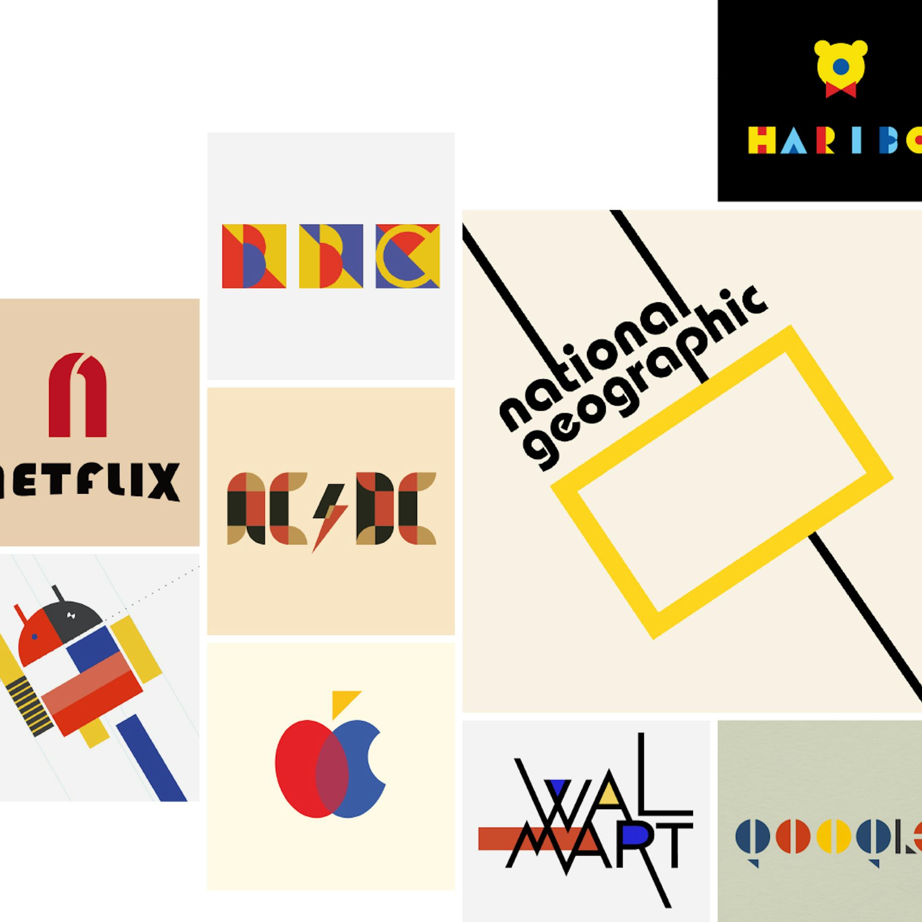 100 Years Of Bauhaus What Famous Logos Would Look Like In Bauhaus Style