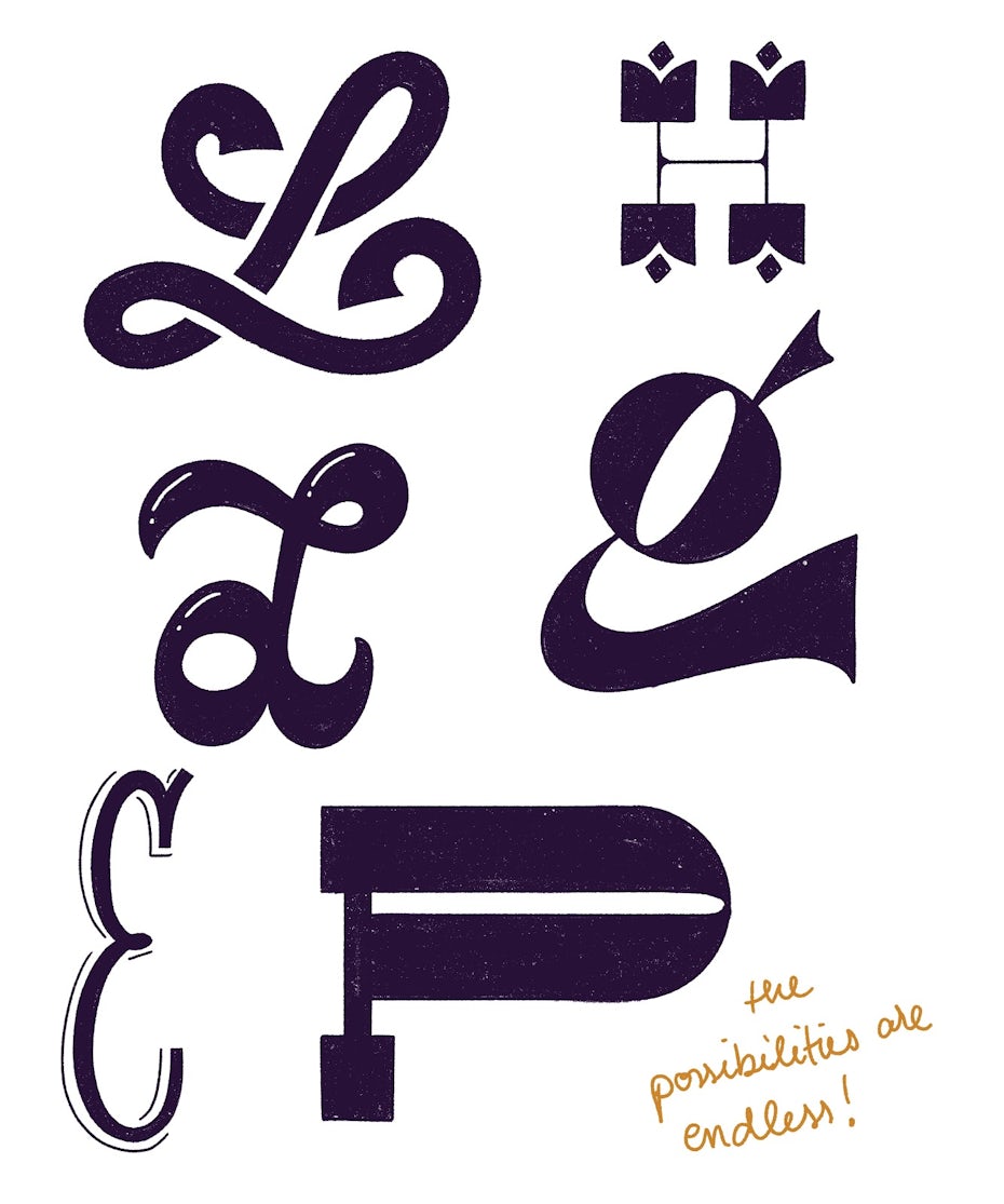 Script and brush lettering
