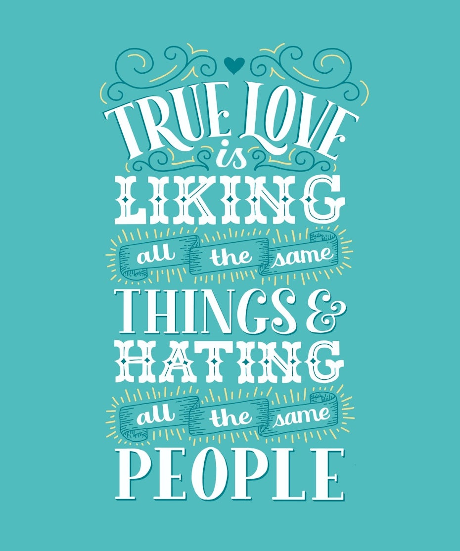 Lettering styles combo example