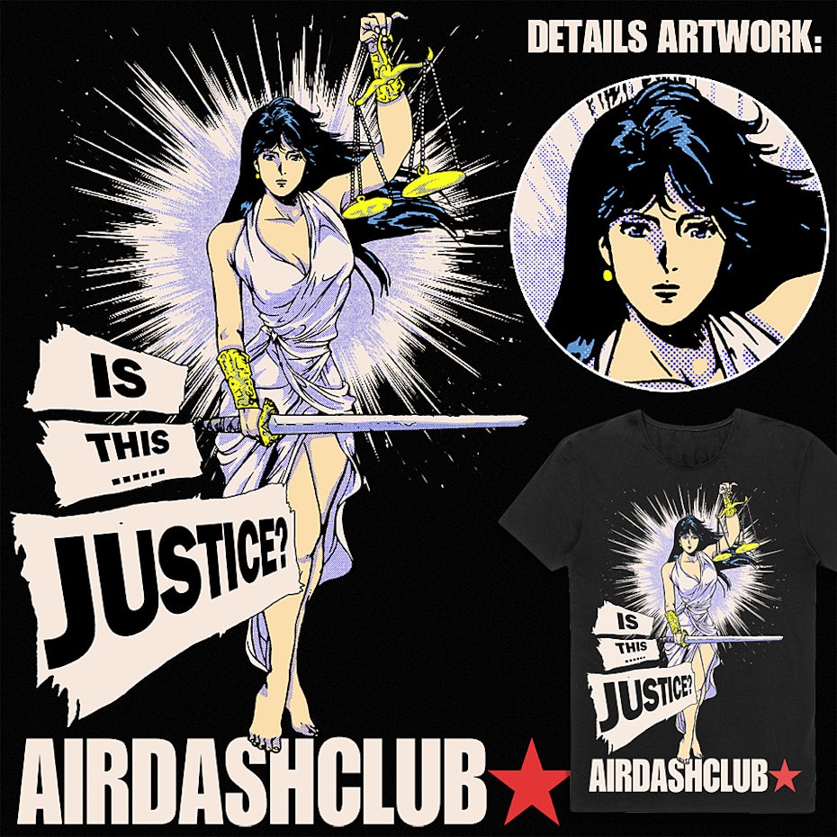 Justice Lady Illustration