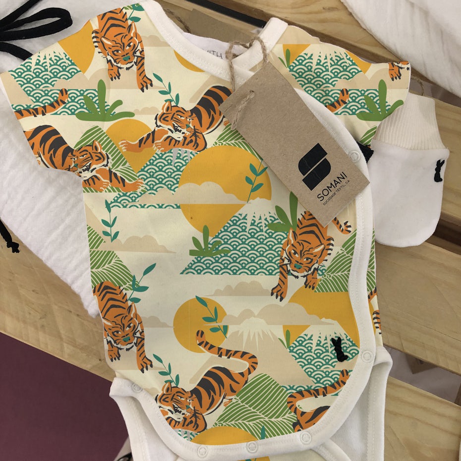 Japanese inspired baby pattern